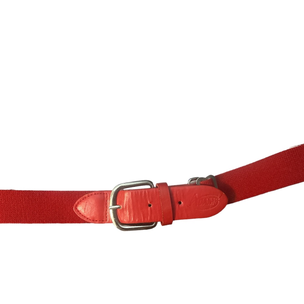 Adams women’s red elastic & leather belt
